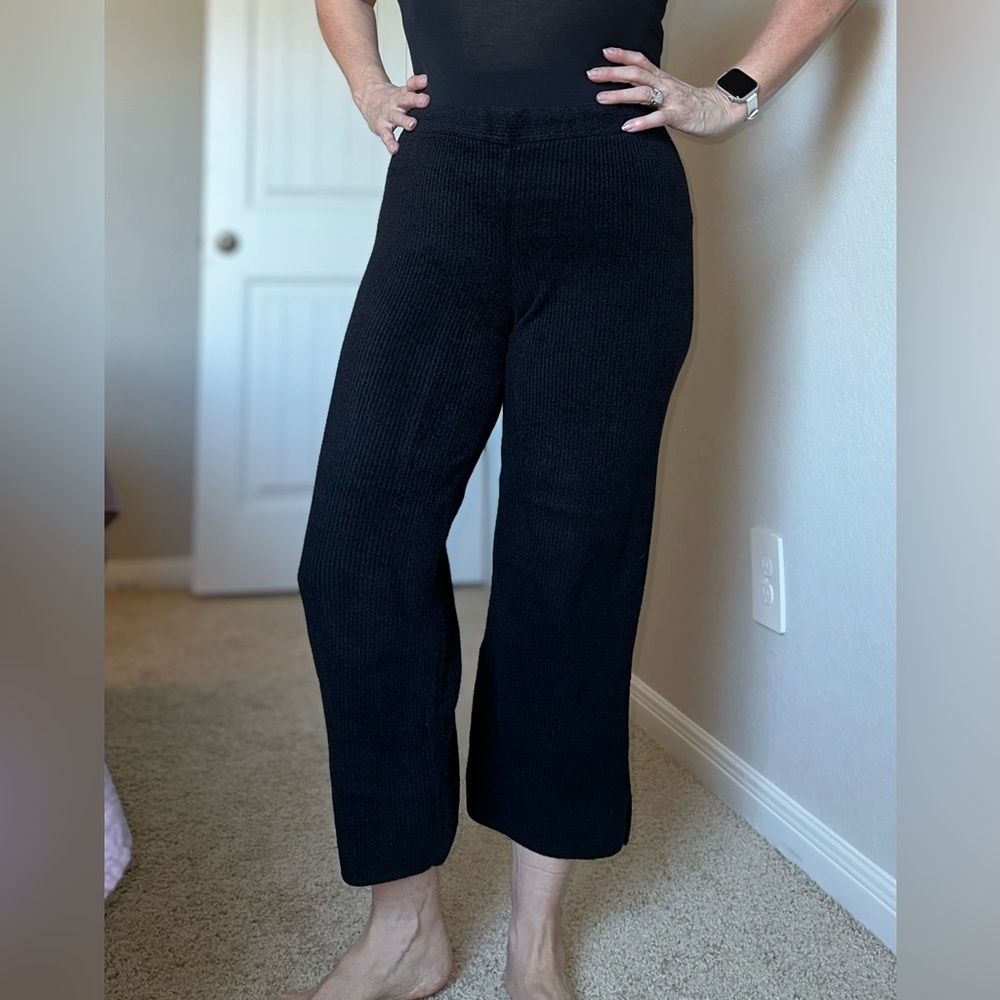 Barefoot Dreams Regular CozyChic Ultra Lite Ribbed Slit Crop Pant - XS - Picture 2 of 15